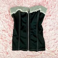 Rare TRIPP NYC Black & White Corset Top - Thumbnail 1