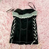 Rare TRIPP NYC Black & White Corset Top - Thumbnail 2