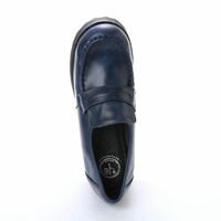 YOSUKE Black Enamel Thick-Soled Loafer Pumps - Thumbnail 3