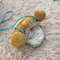 Rilakkuma Mini Plush Coin Purse | San-X Kawaii Collectible | Limited Japan | Cute Brown Bear Purse - Thumbnail 4