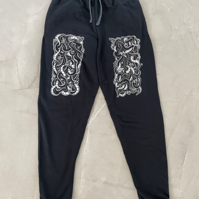  "garter snake orgy ball" sweatpants (black)