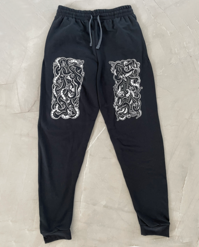  "Garter Snake Orgy Ball" Sweatpants (black)