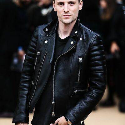 New men leather jacket motorcycle slim fit biker jackets