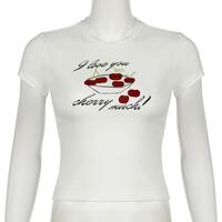 I love you cherry much Printed Tee - Thumbnail 2