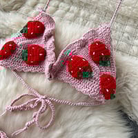 Strawberry Crochet Top & Skirt Co-Ord - Thumbnail 1