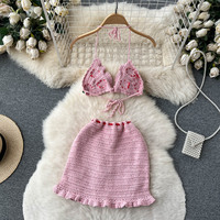 Strawberry Crochet Top & Skirt Co-Ord - Thumbnail 5