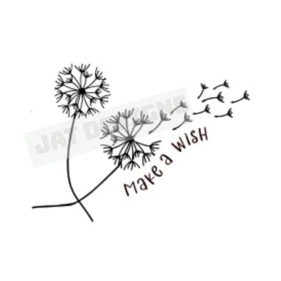 Dandelion make a wish svg  - Thumbnail 1