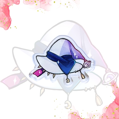 Chiia's hat acrylic pin