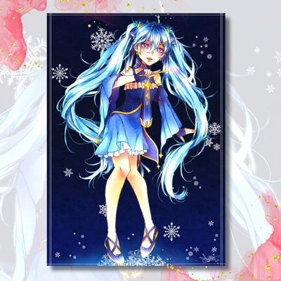 Hatsune miku winter a5 print