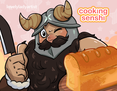 Cooking Senshi Medium / Large Print