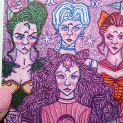 Black moon clan print