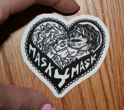 mask 4 mask sticker