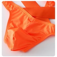 Wholesale Multi-color 4PK Men's Underwear Lingerie Low-rise Sexy Cross Thong Nylon Underpants KX025DK - Thumbnail 5