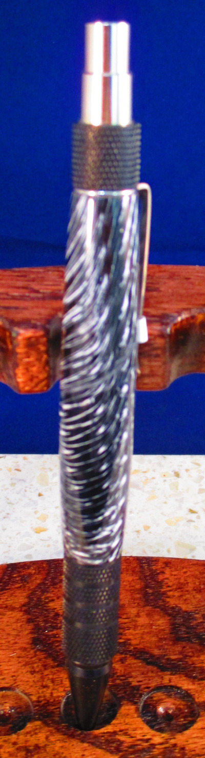 #56 EDC Black w/Black and White Acrylic