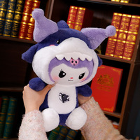 FREE SHIPPING Kawaii kuromi in shark hoodie plush toy - Thumbnail 3