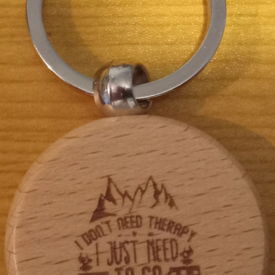 #76 i need to go camping keyring
