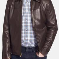 New Men's Genuine Lambskin Leather Jacket Slim fit Biker Motorcycle jacket - Thumbnail 4