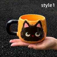 Creative Cat Mug Water Cup Practical Cup - Thumbnail 2