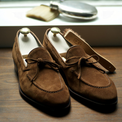 Handmade brown ideal design tassels moccasin shoes men's designer shoes