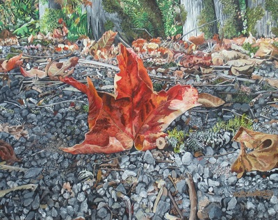 "First Signs Of Fall" Nature Inspired Artwork By N.E.Thompson, Art Print