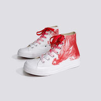 Scarlet Koi Fish Print Sneakers - Thumbnail 5