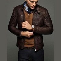 Fashion Leather Jacket For Men, Shirt Style Jacket Men - Thumbnail 4
