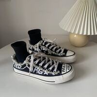 Harajulu Luxury Pearl Letter Sneakers - Thumbnail 2
