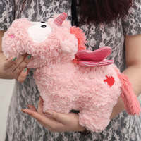 Pink Angel Unicorn Plush Toy - Thumbnail 3