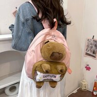 Cute Capybara Doll Backpack - Thumbnail 1