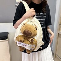 Cute Capybara Doll Backpack - Thumbnail 2