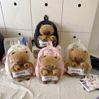Cute Capybara Doll Backpack - Thumbnail 4