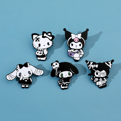 5pcs cute brooch set creative sanrio pin brooches