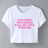 CAUTION!YOU MIGHT FALL IN LOVE WITH ME BABY TEE - Thumbnail 3