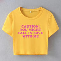 CAUTION!YOU MIGHT FALL IN LOVE WITH ME BABY TEE - Thumbnail 4