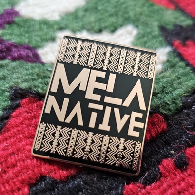 Melanative - enamel pin