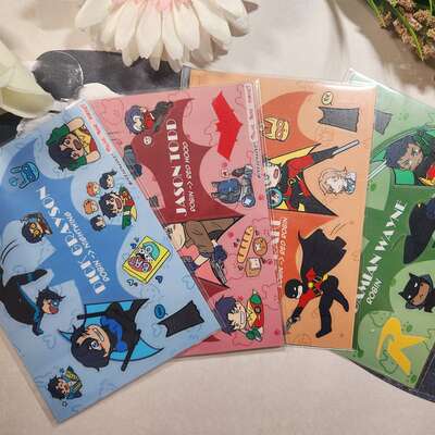Batboys clear sticker sheet