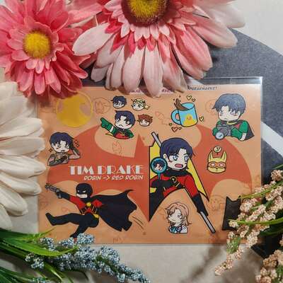 Batboys clear sticker sheet
