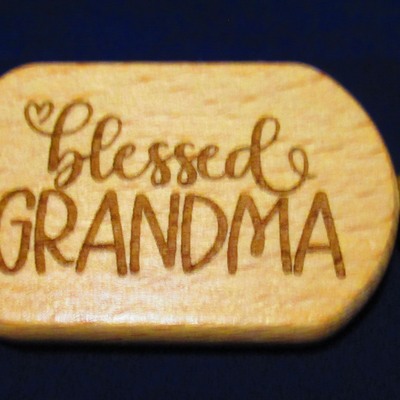 #218 blessed grandma keyring
