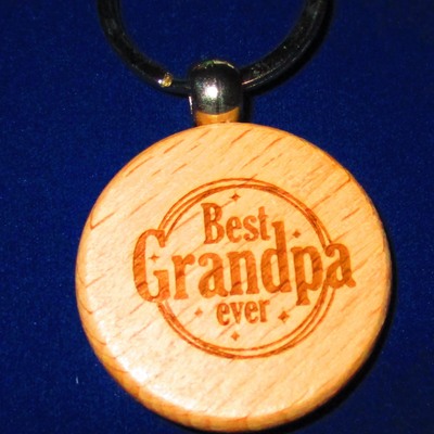 #219 best grandpa ever keyring
