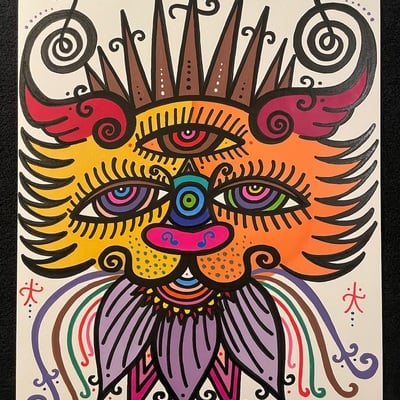 Mandala cat original 