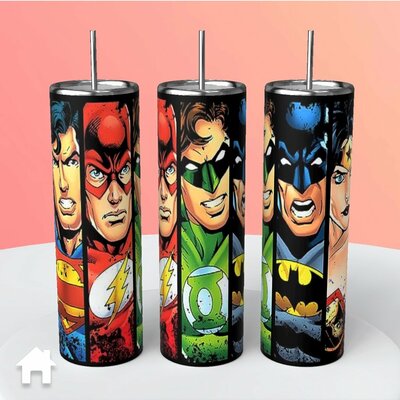 Superman batman green lantern wonder woman flash tumbler
