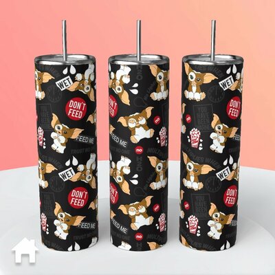 Gremlins mogwai gizmo don't feed after midnight tumbler