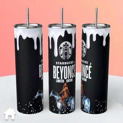 Beyonce starbucks type tumbler