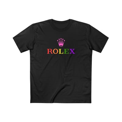 R o l e x ( rainbow logo ) t shirt - Thumbnail 3