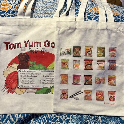 Thai soup canvas bag! 