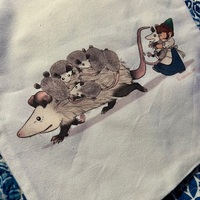 Opossum and Gnome Canvas Bag!  - Thumbnail 1