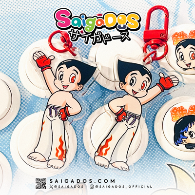 Tekken Retro Kazuya Double-Sided Keychain