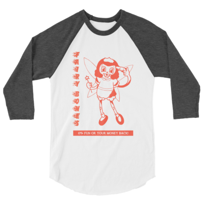 0% fun baseball tee