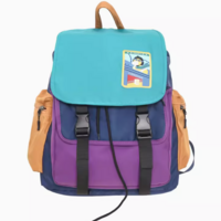 *Free Shipping*90s COLORBLOCK BACKPACK - Thumbnail 1