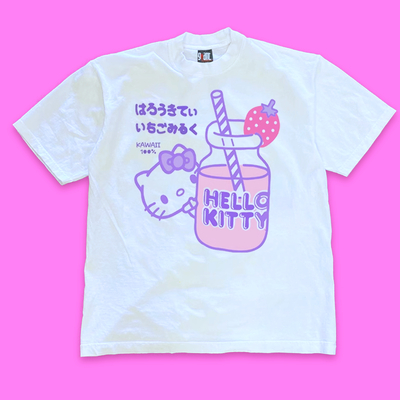 *Free Shipping*100% KAWAII STRAWBERRY JUICE TEE
